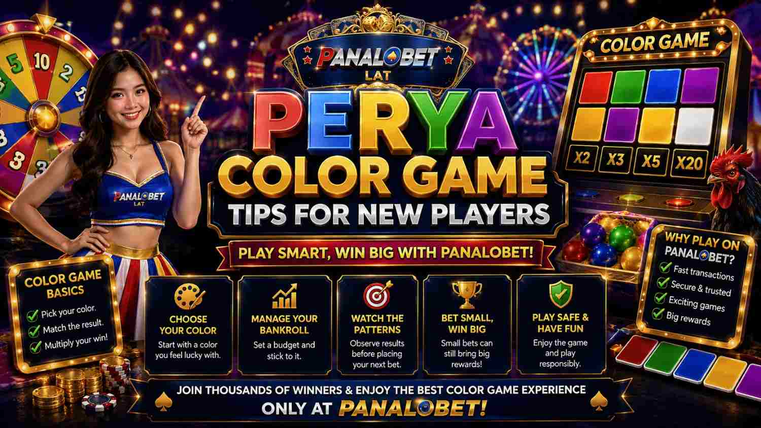 Perya Color Game Tips for New Players Panalobet