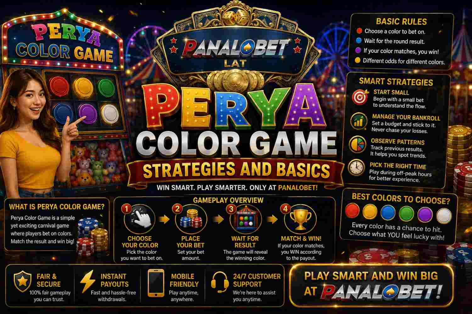 Perya Color Game Strategies and Basics Panalobet